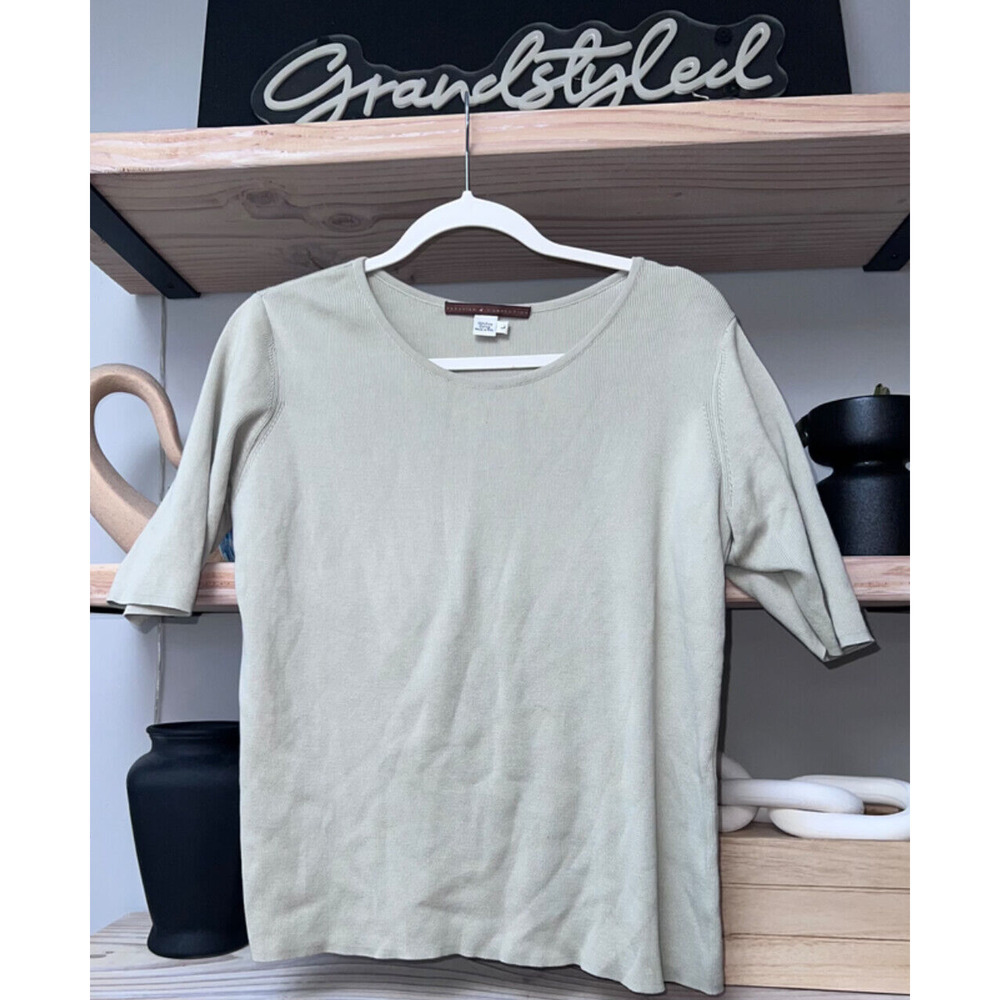 Peruvian Connection Women's Top Pima Cotton Shirt Size Large Trendy